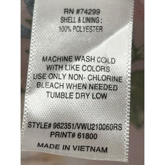 Alexa B Nites Maxi Dress Womens 16 Pink Sheer Floral Fairy Cottagecore Surplice - Picture 5 of 8